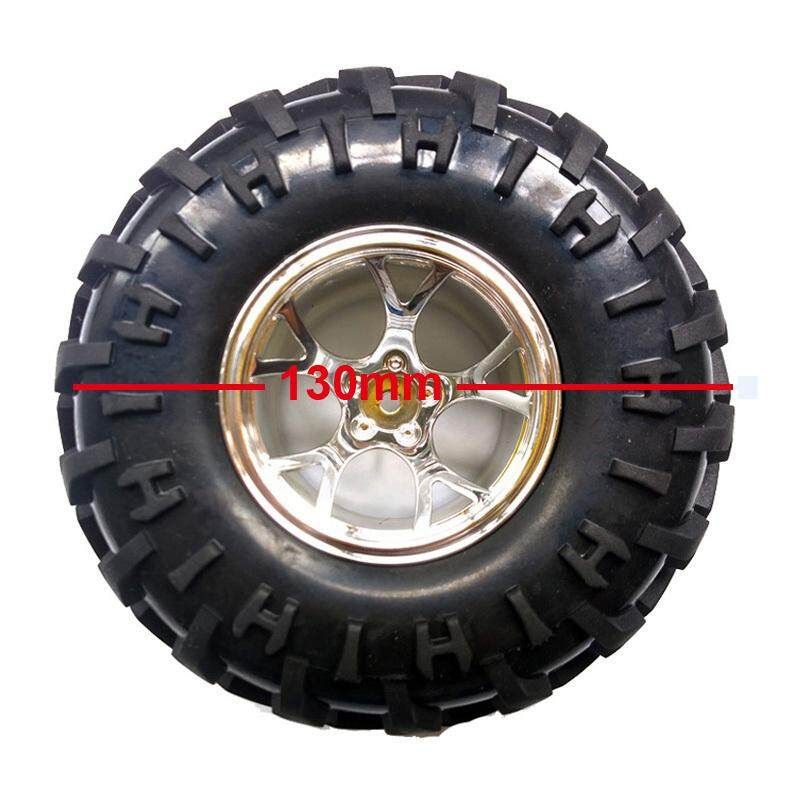Smart Robot Car Accessories 130mm Diameter Blue/Silver Rubber Wheel Suit M4 Coupling Silver Silver (silver)