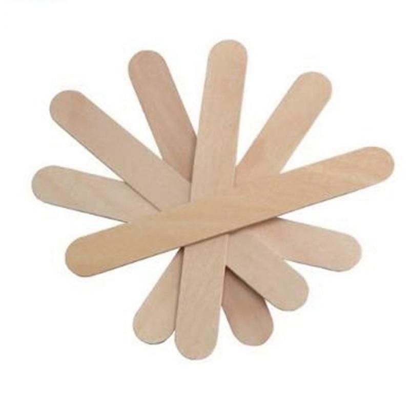 500PCS Small Wooden Board Oral Tongue Depressor DIY Craft Stick Ice Cream Stick Coffee Stirring Wood 6 Inches