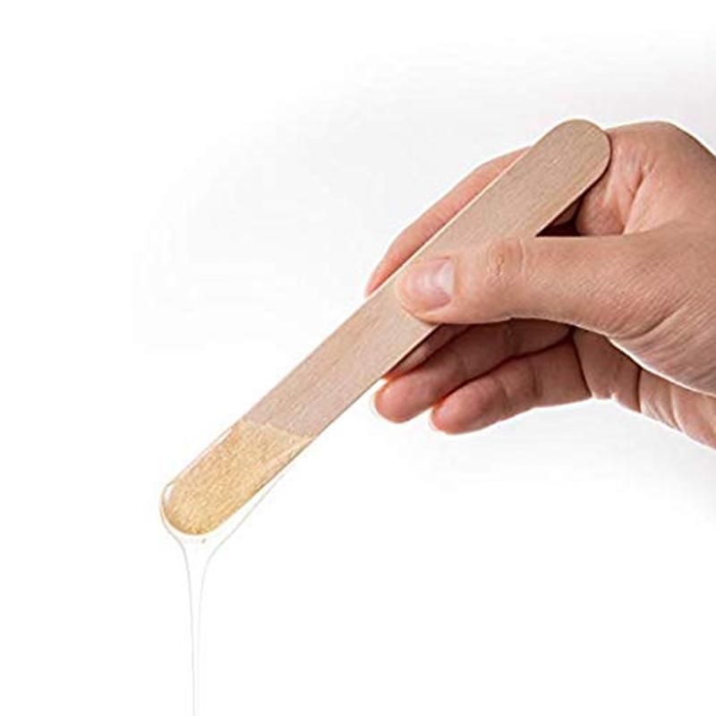 500PCS Small Wooden Board Oral Tongue Depressor DIY Craft Stick Ice Cream Stick Coffee Stirring Wood 6 Inches