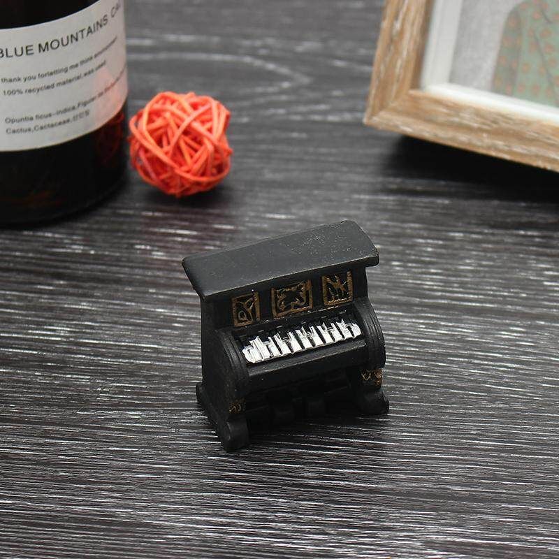 1 Set Retro Miniature Doll House Furniture Paino Telephone Ornaments Toys For Home Decoration Crafts Kids Gifts Piano