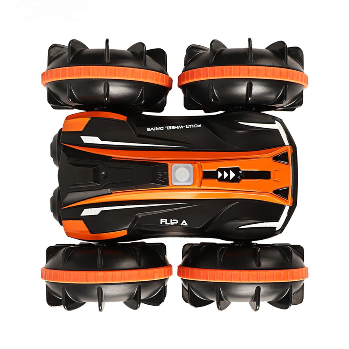 Double-sided Stunt RC Car 2.4G High Speed Fast Remote Controlled Water Land Toys Orange
