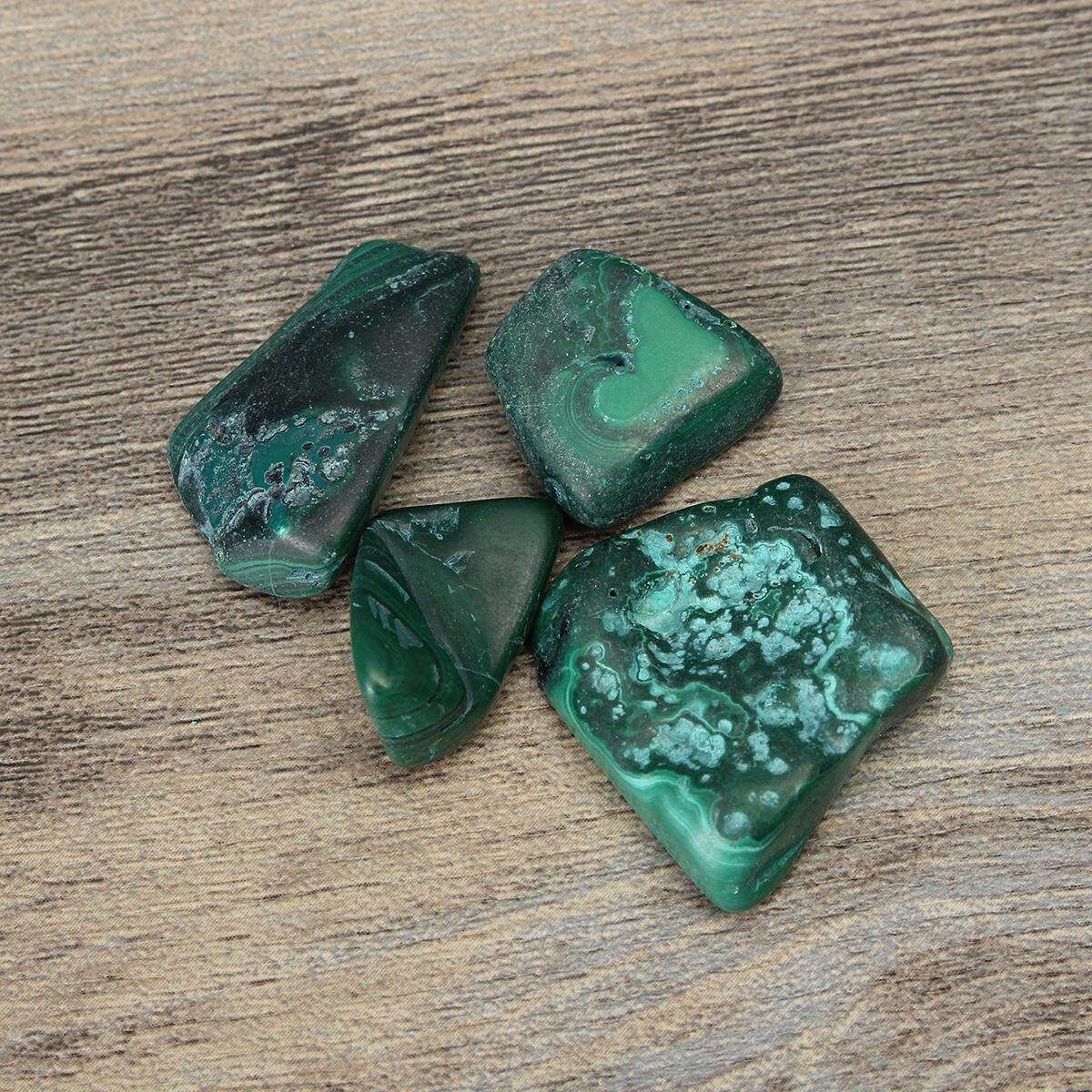 6Pcs Malachite Green Tumbled Healing Tumbled Reiki Chakra Crystal Gemstone