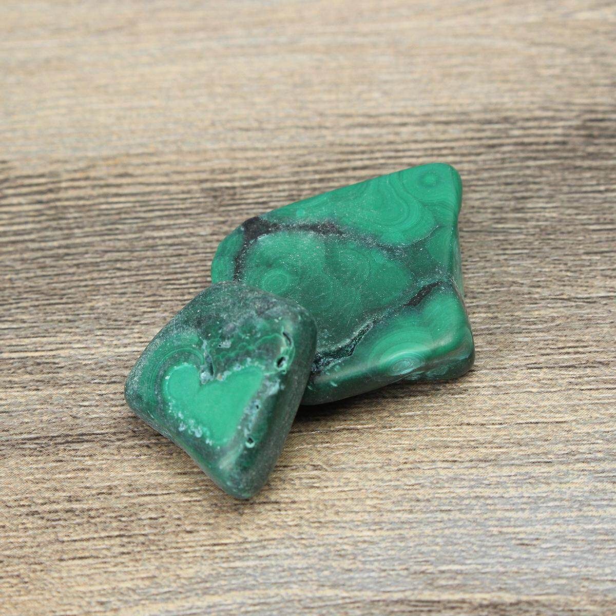 6Pcs Malachite Green Tumbled Healing Tumbled Reiki Chakra Crystal Gemstone