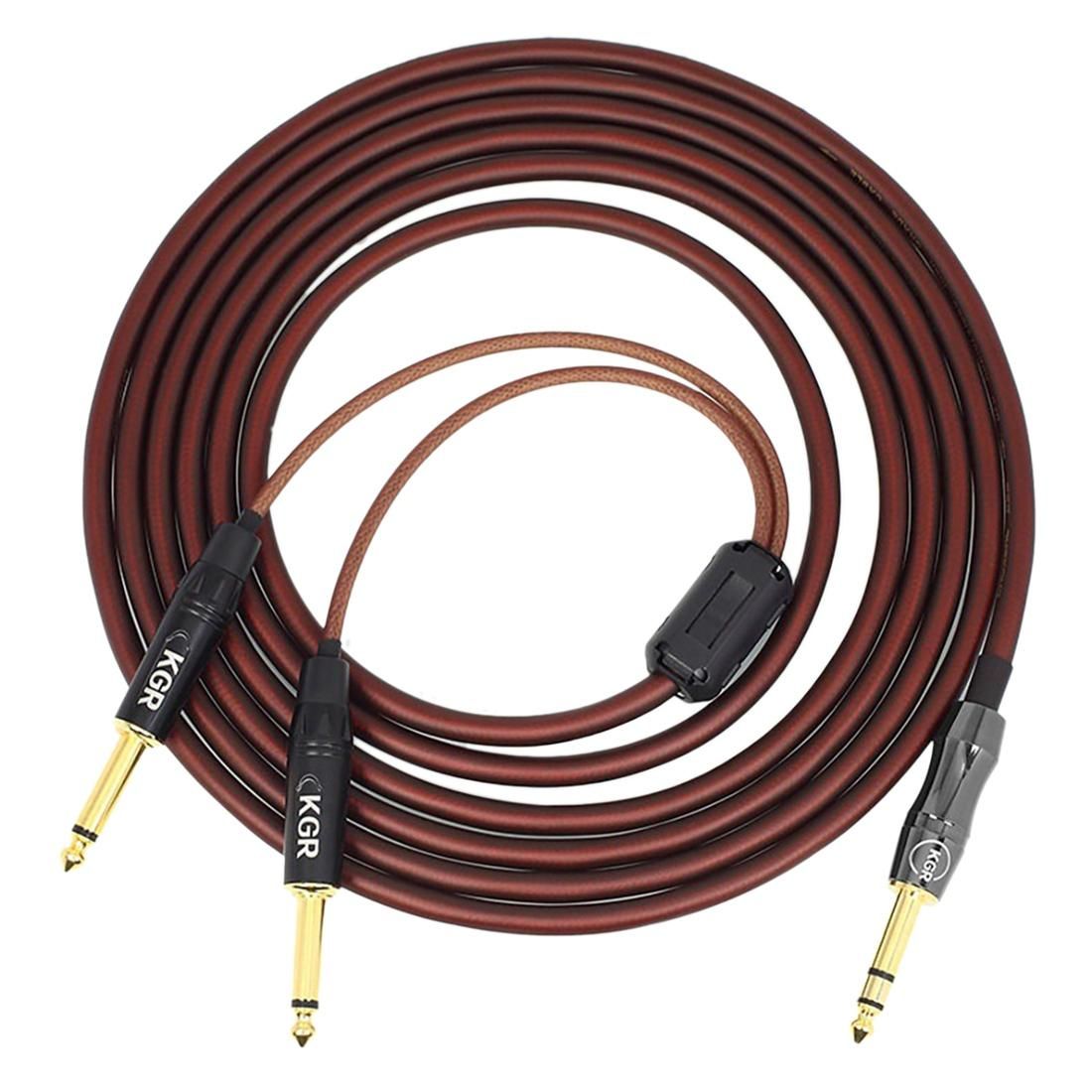 Guitar Cable 1 2 Dual Channel Audio Cable Stereo Cable B