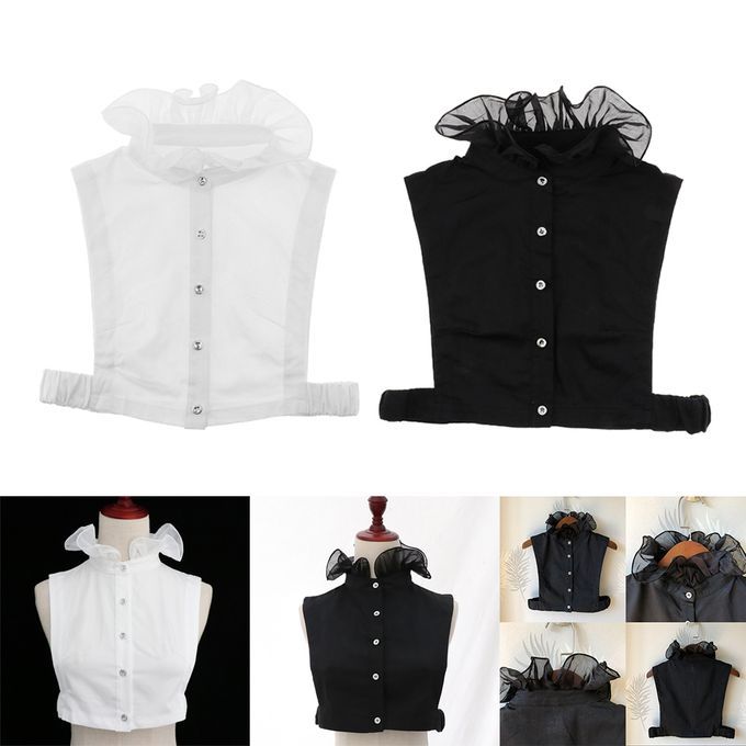 2pcs Ladies Detachable  Collar Peter Pan False Collar Clothing