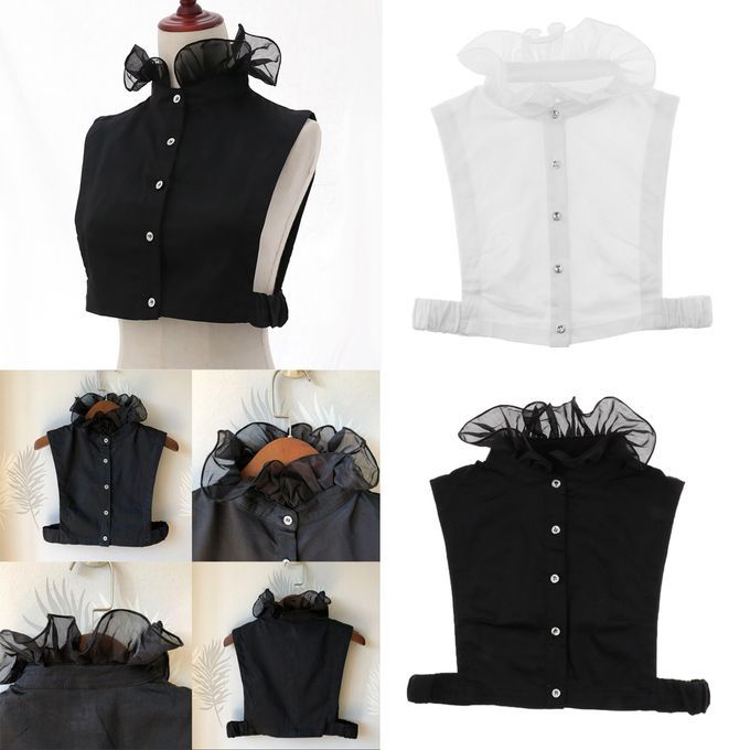 2pcs Ladies Detachable  Collar Peter Pan False Collar Clothing