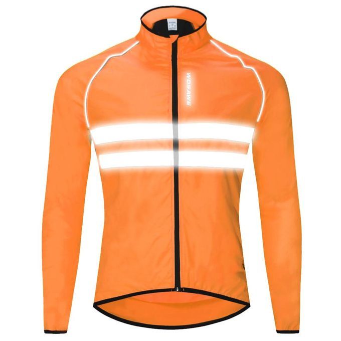 Cycling Jersey Tops Ong Sleeve Reflective Road Bike Bicycle Jacket L