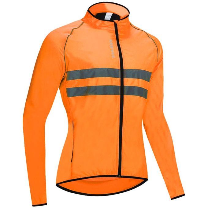 Cycling Jersey Tops Ong Sleeve Reflective Road Bike Bicycle Jacket L