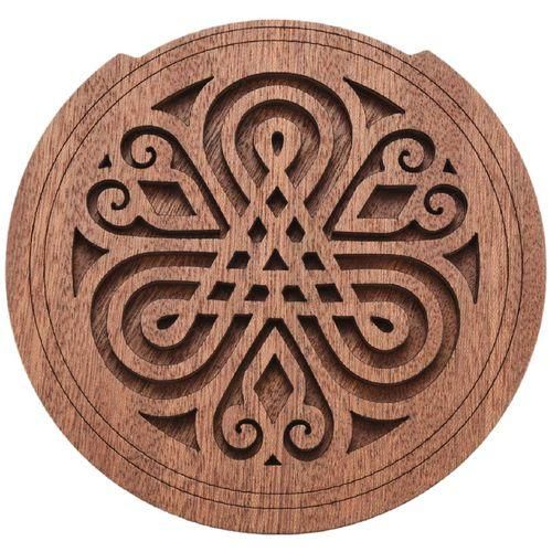 Guitar Wooden Soundhole Sound Hole Cover Block Feedback