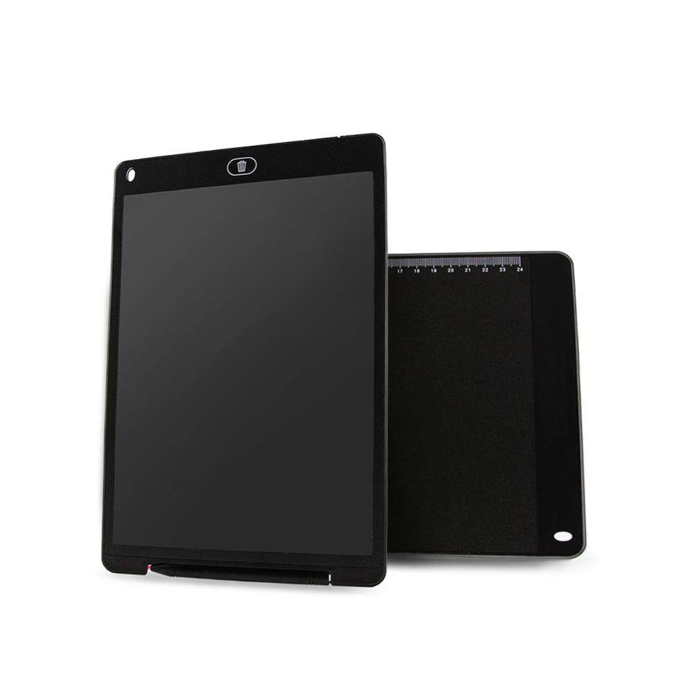 12'' Digital LCD Writing Drawing Tablet Board Pad Kids Notepad Writer Black (black)