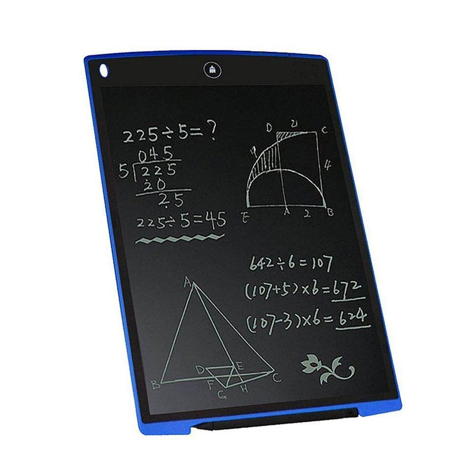 12'' Digital LCD Writing Drawing Tablet Board Pad Kids Notepad Writer Black (black)
