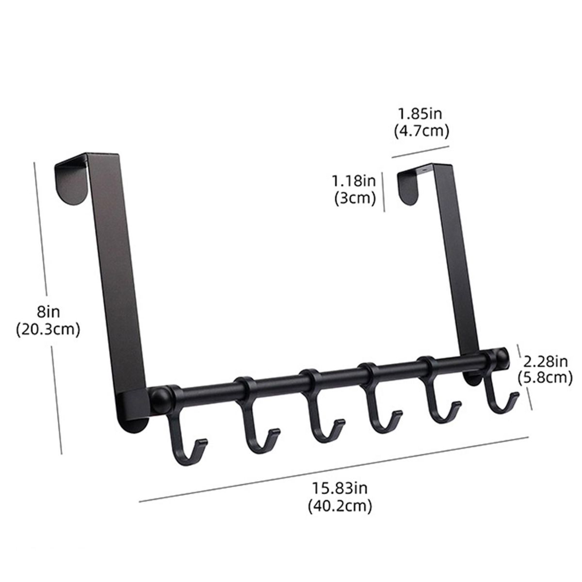 Towel Hook Key Holder Coat Hanger Storage Hook Black