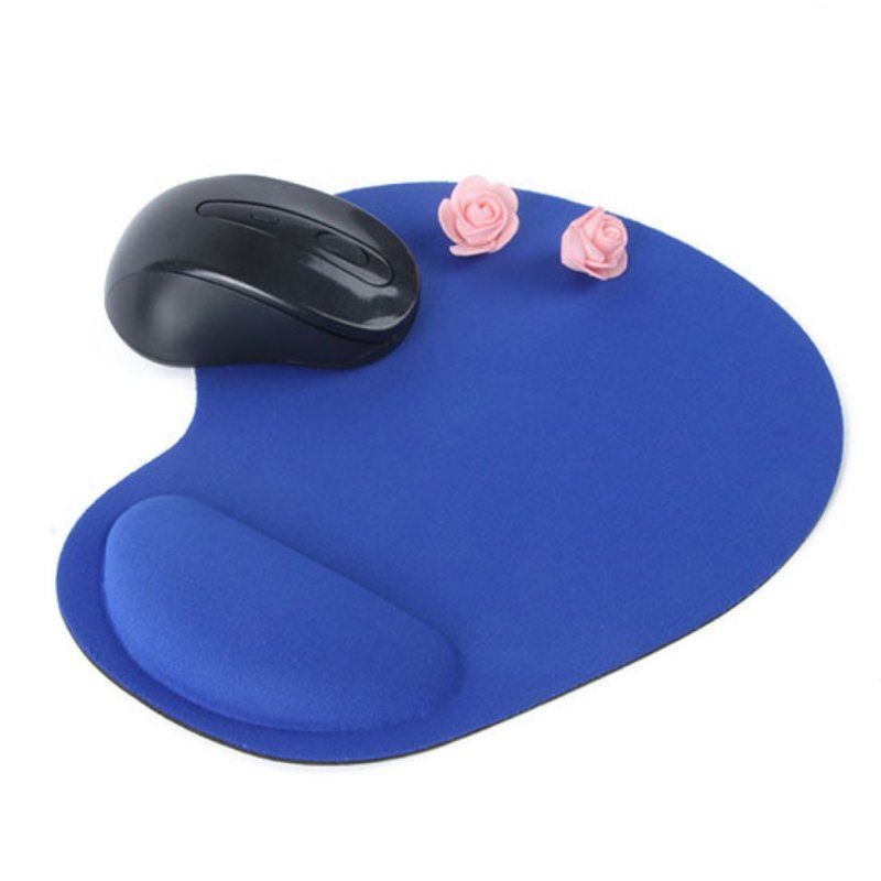 Home Office Solid Color Anti-Slip Gaming Mouse Pad-Black
