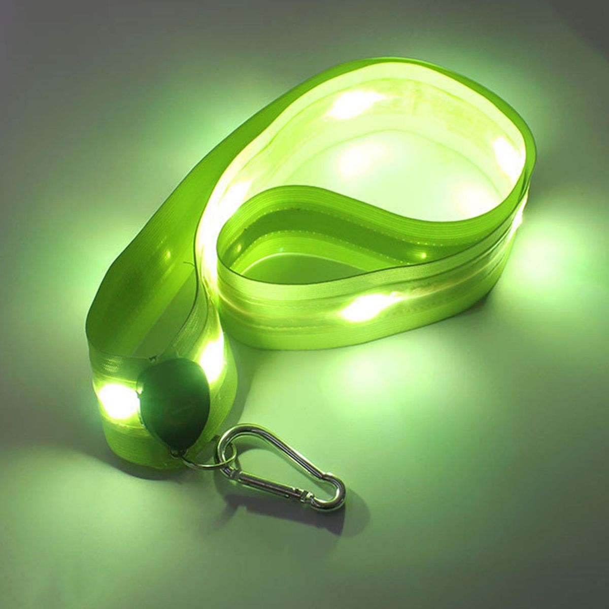 1 Set LED Shoulder Strap Fluorescent Green Light-emitting Crossband Fluorescent Green