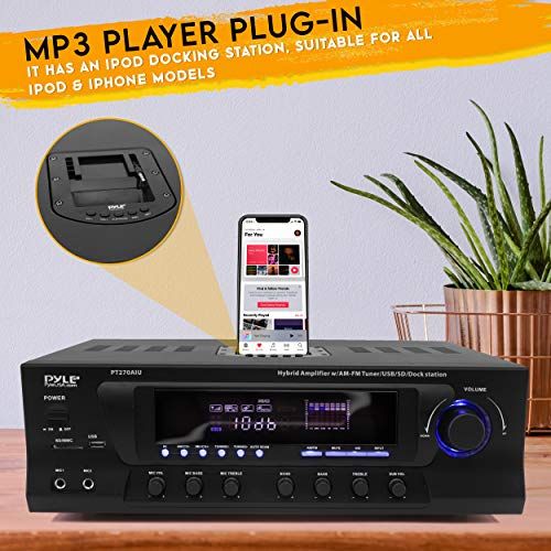 300W Digital Stereo Receiver System  AMFM Qtz Synthesized Tu