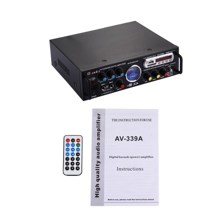 AV-339A 2CH HiFi Stereo Audio Amplifier