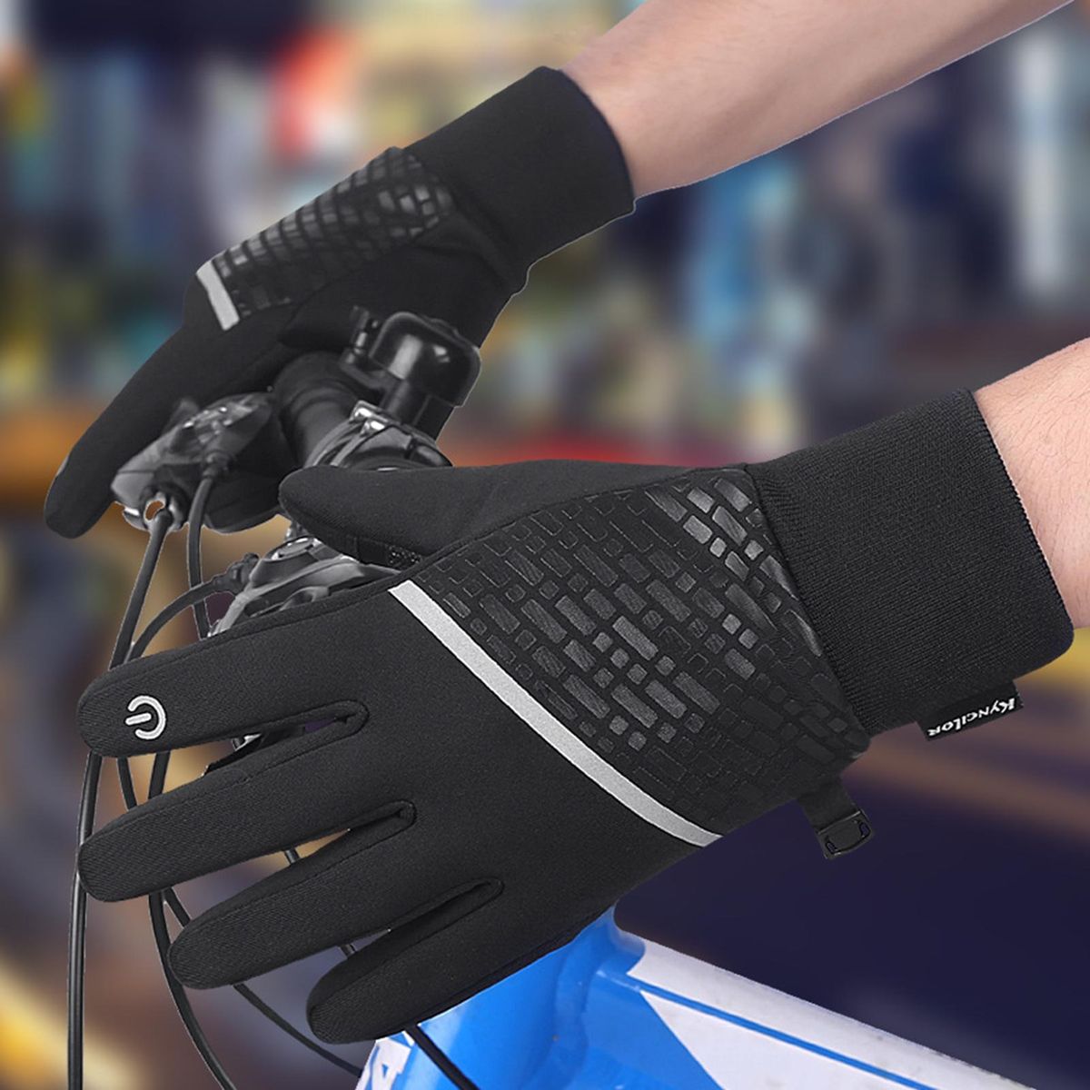 1 Pair Sports Winter Warm Running Sports Black