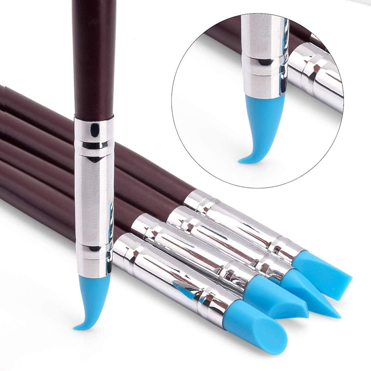 5Pcs Silicone Clay Sculpting Tool For Gift Sculpture Nail