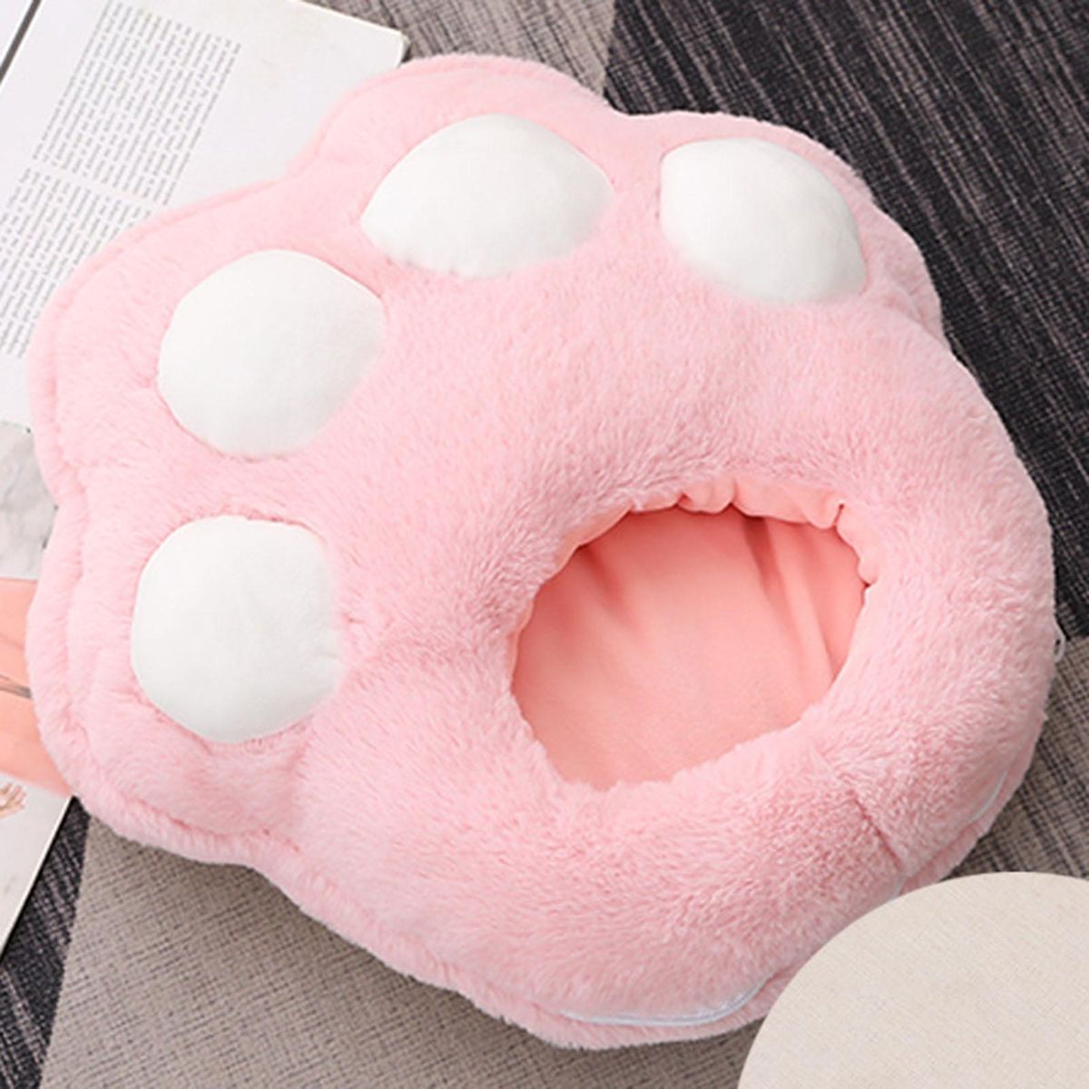 Electric Foot Heater Washable Winter Heating Pad Pink