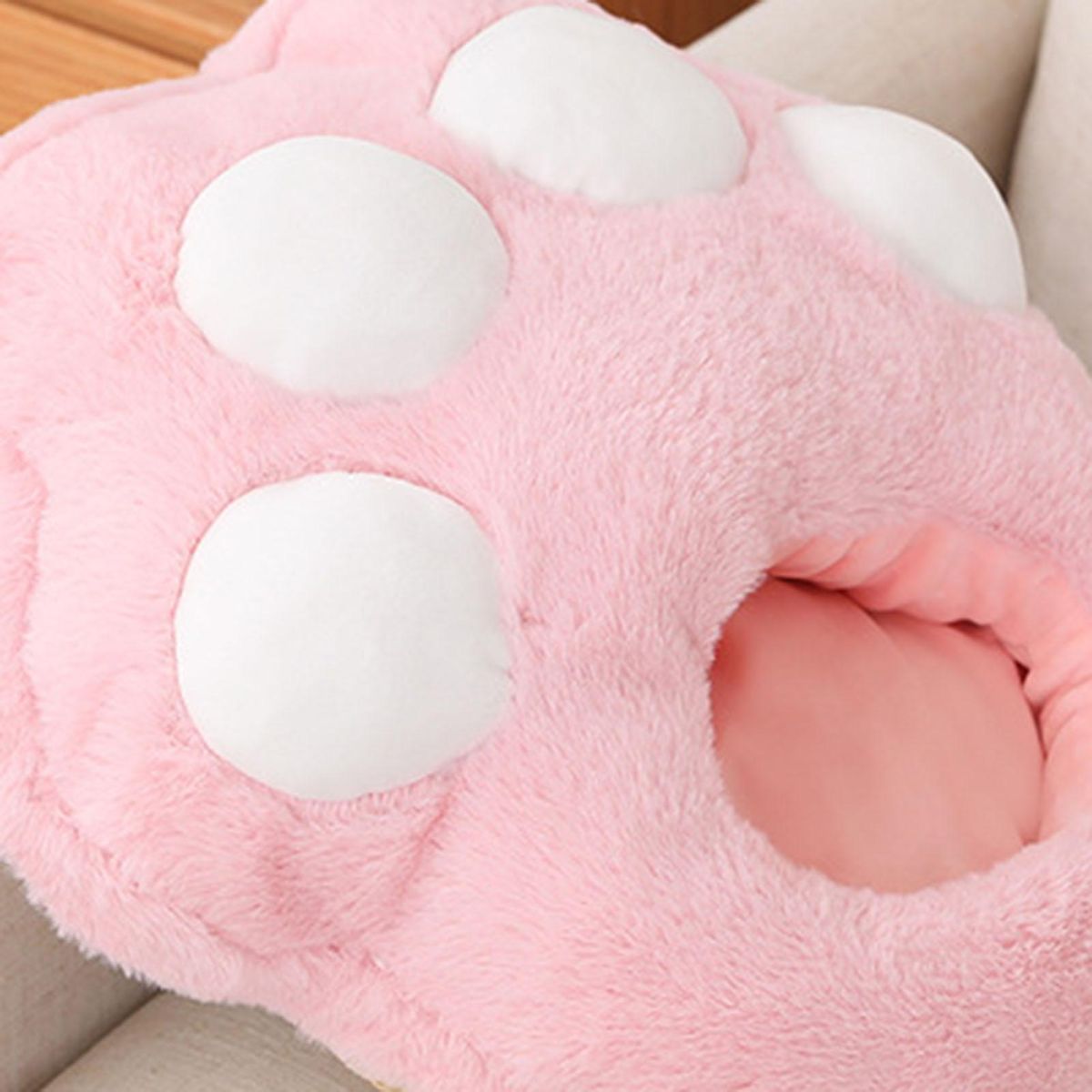 Electric Foot Heater Washable Winter Heating Pad Pink