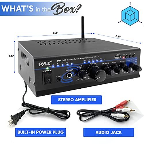 Home Bluetooth Audio Power Amplifier 2X120 Watt  Portable 2