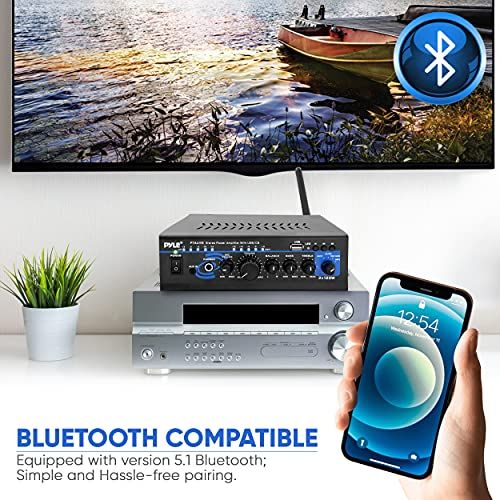 Home Bluetooth Audio Power Amplifier 2X120 Watt  Portable 2