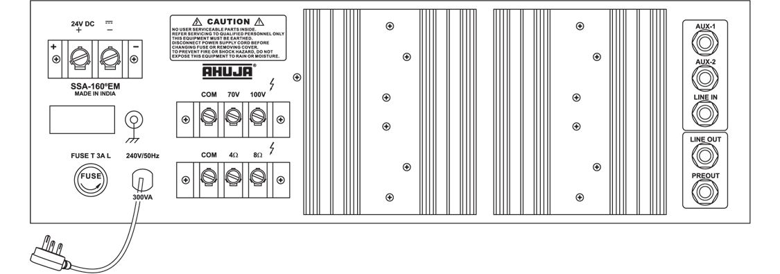 SSA-160M (160 Watts) Medium Power PA Amplifiers