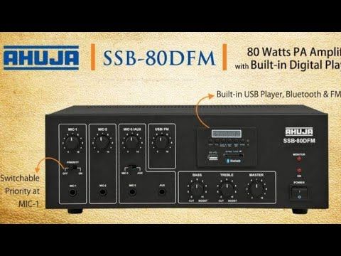 SSB-80DFM -80Watts PA Amplifiers WITH USB,SDCARD,BT,FM