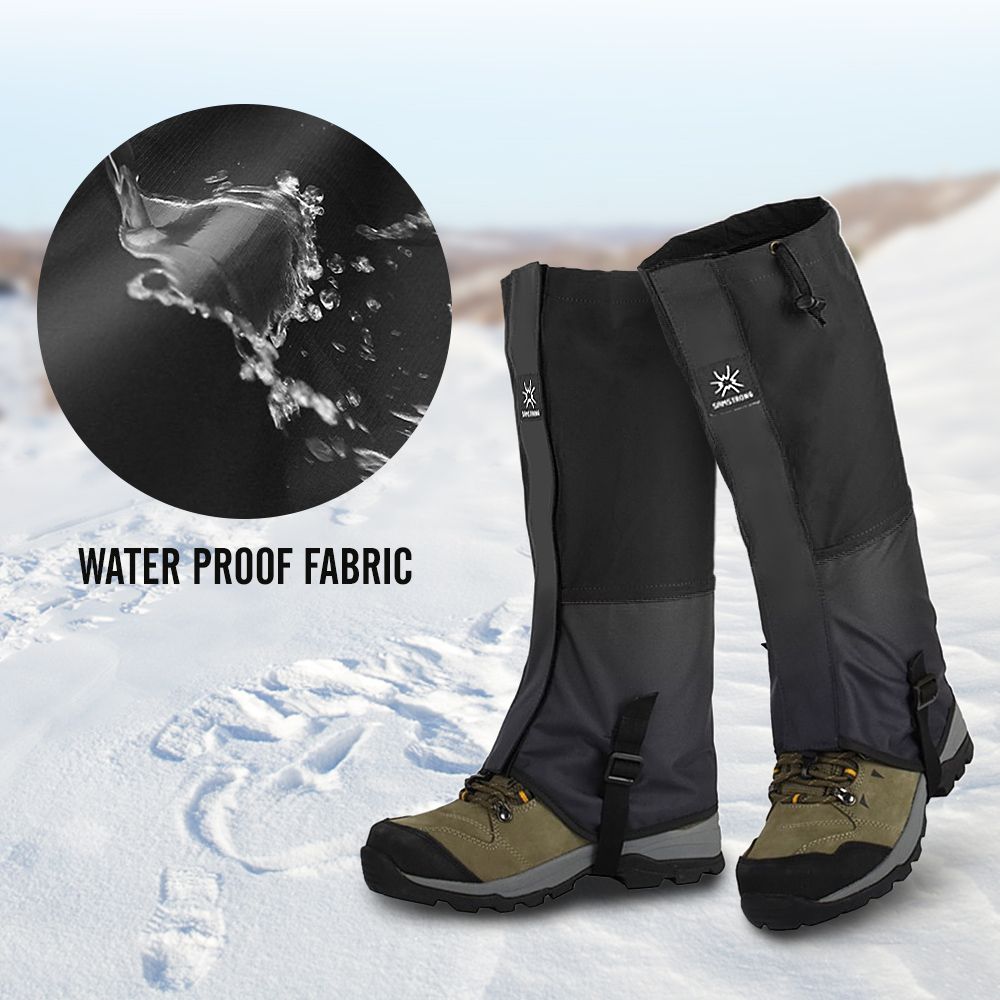 1 Pair Outdoor Snow Boot Gaiter Adjustable Drawstring Shoe
