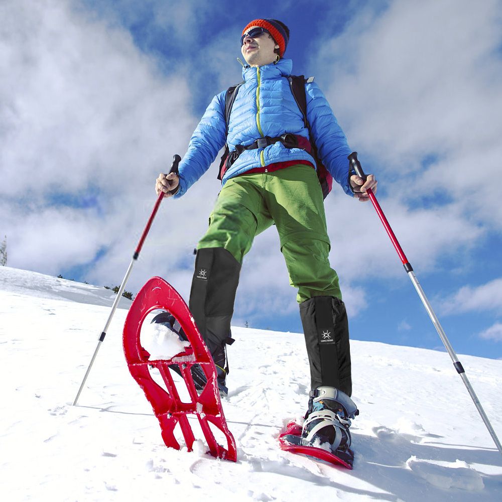 1 Pair Outdoor Snow Boot Gaiter Adjustable Drawstring Shoe