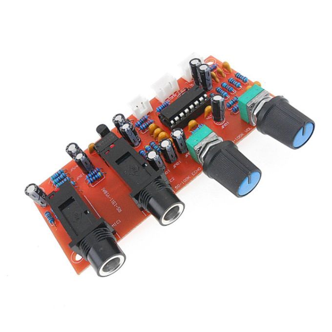 PT2399 NE5532 Mi Rophone Amplifier Board Preamplifier Reverberation Panel-red & Black