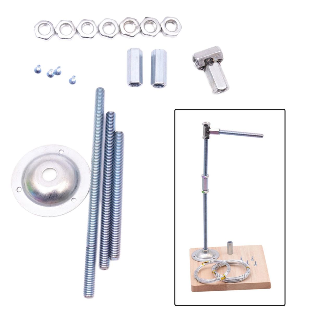 Clay Model Stand Combine Metal Pipe Doll Support