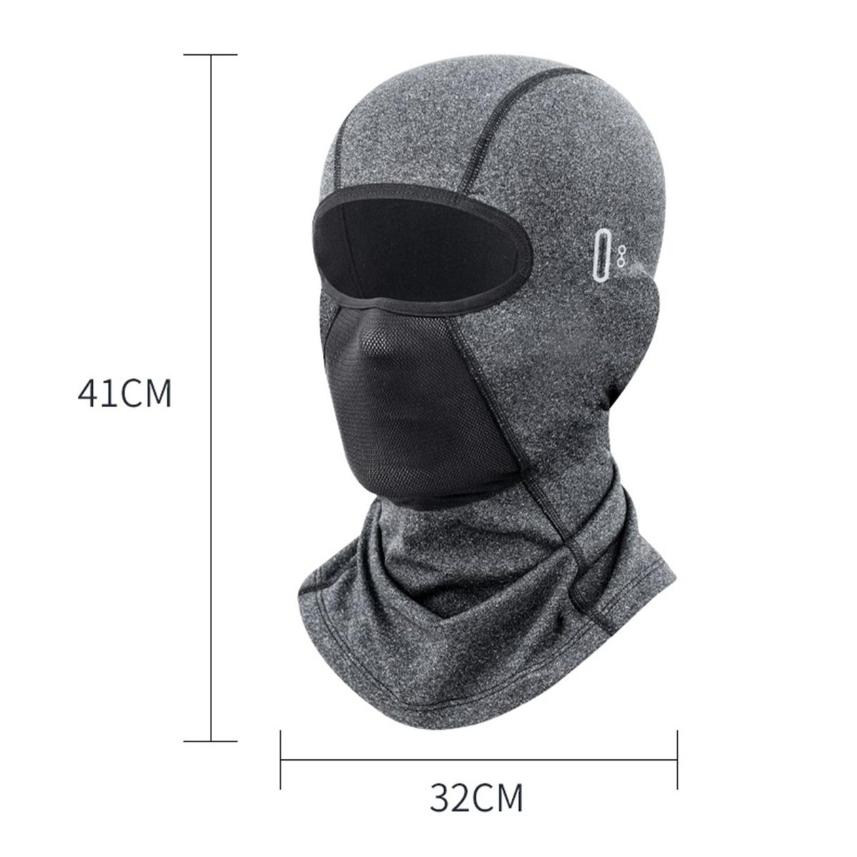 Head Neck Warmer Motorcycle Head Face Neck Cover Dark Gray