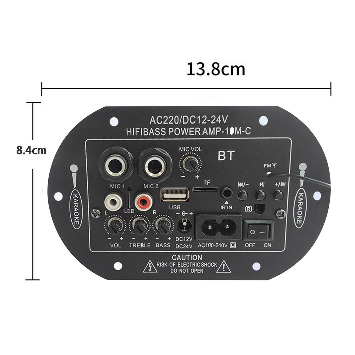 Audio Power Amplifier Module Auto Car High-Power Amplifier Board Module Set EU Plug