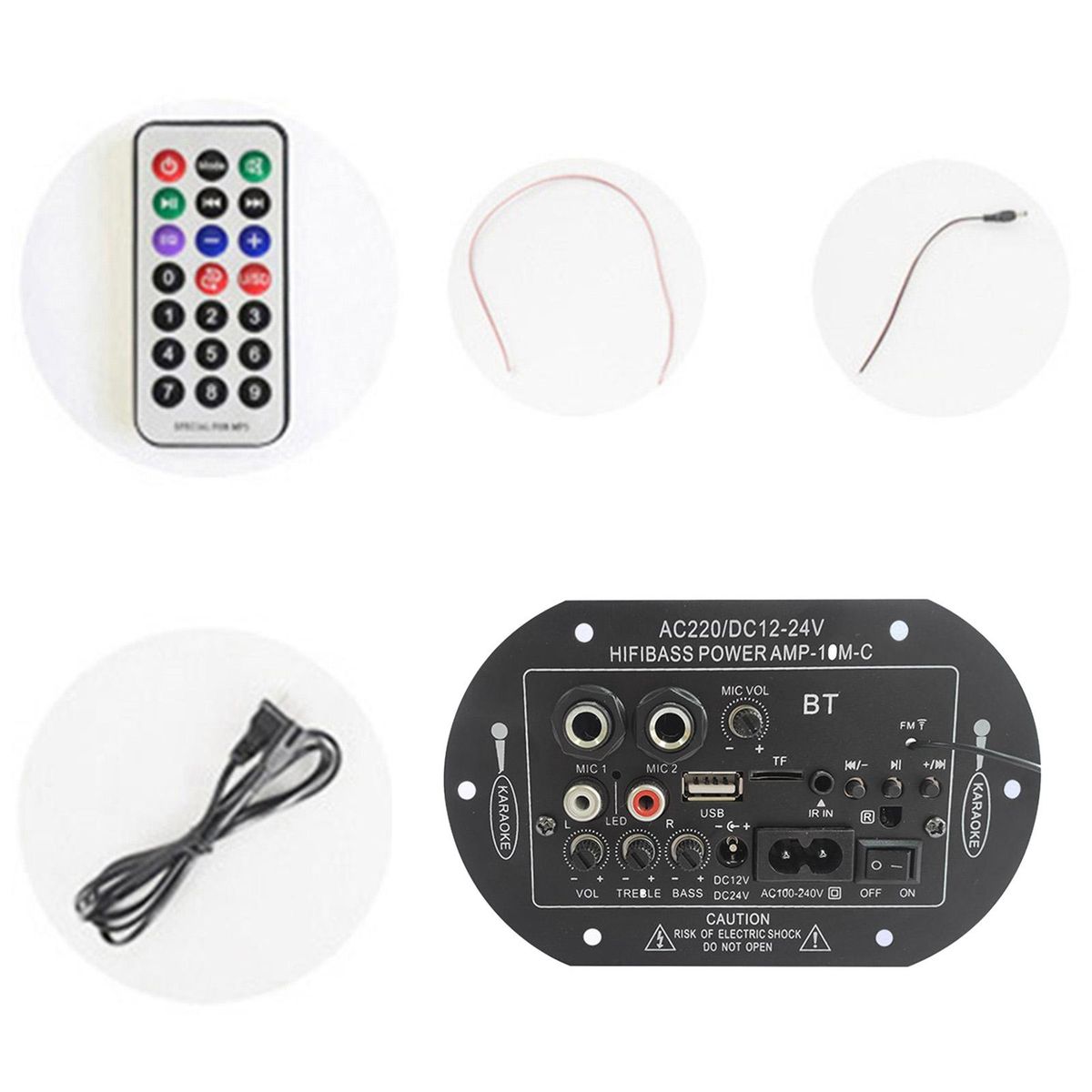 Audio Power Amplifier Module Auto Car High-Power Amplifier Board Module Set EU Plug