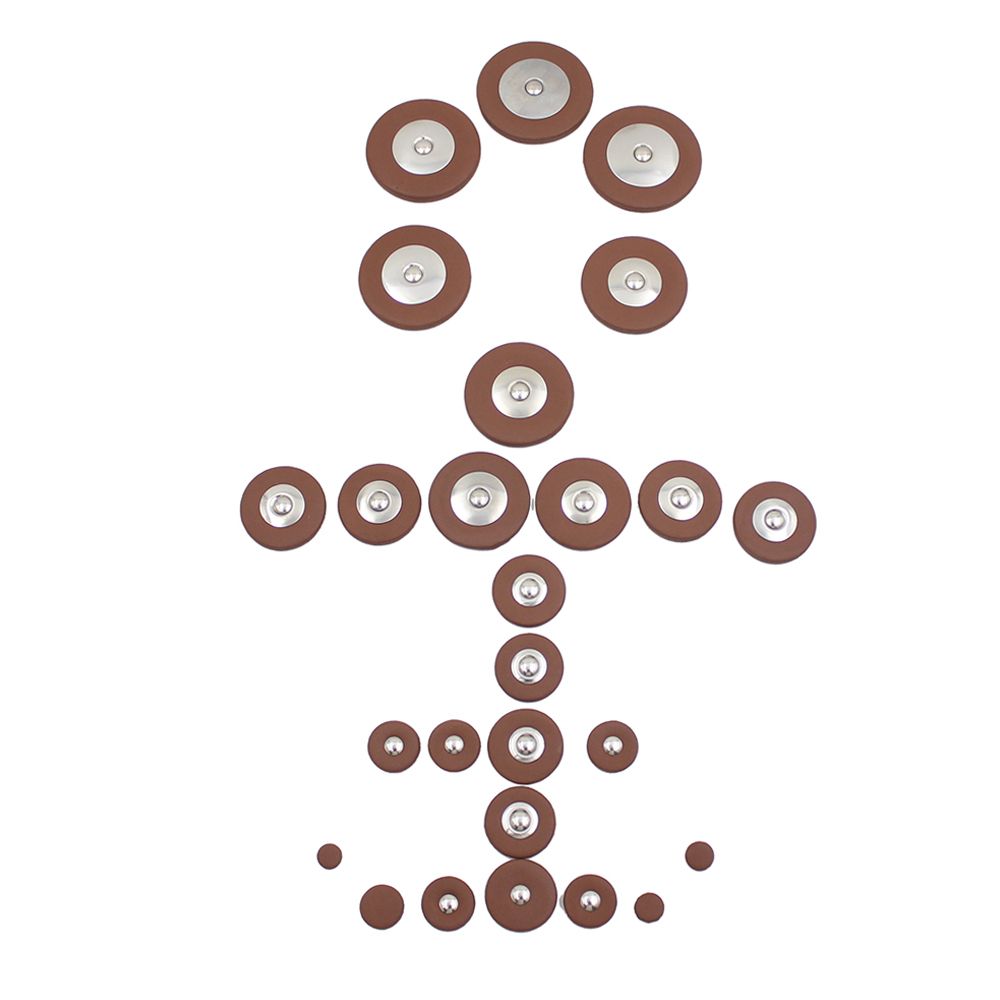26 Pieces Of Sax Leather Pads Replacement For Alto Saxophone