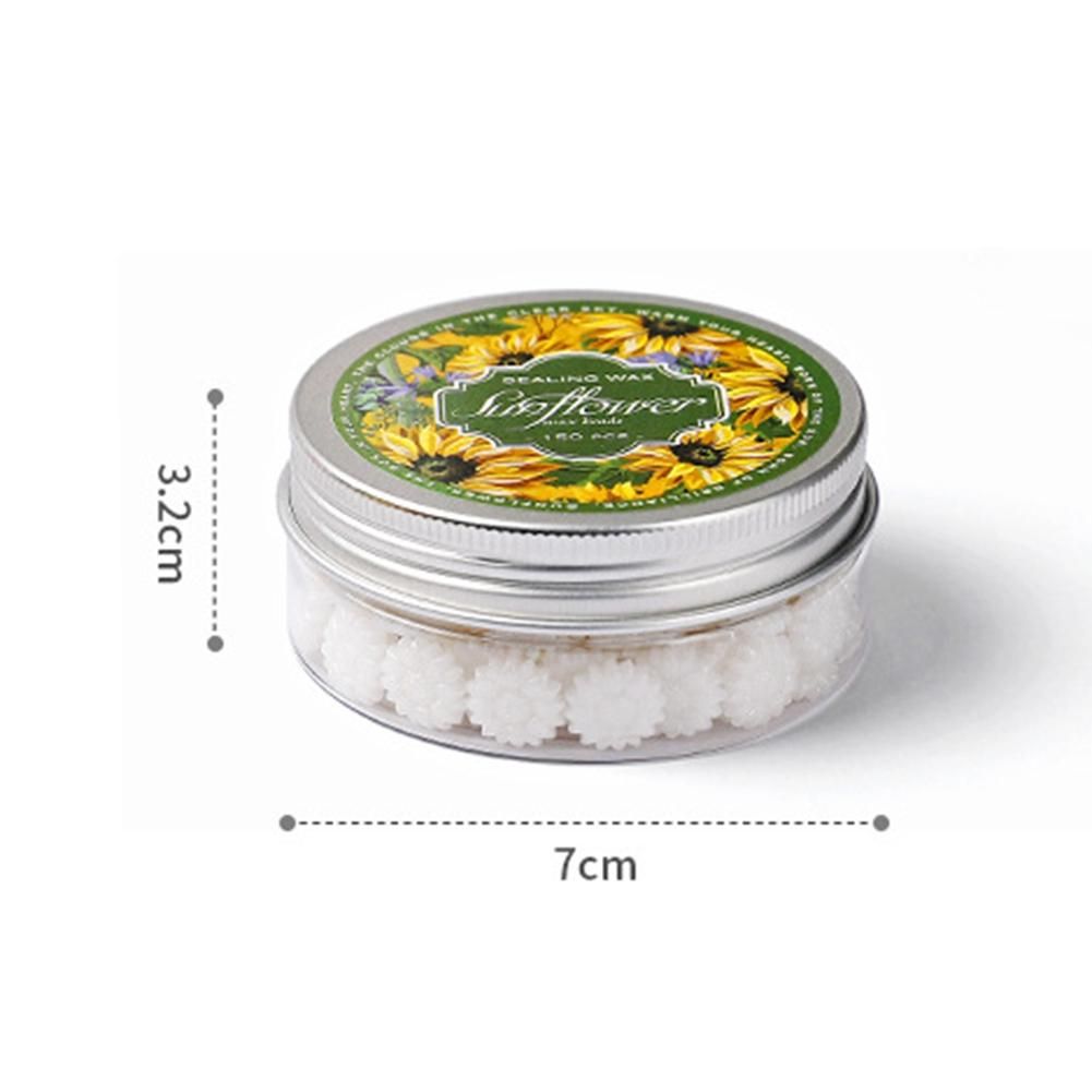 Wax Seal Beads, 150Pcs Sunflower Shape Wax Sealing Beads