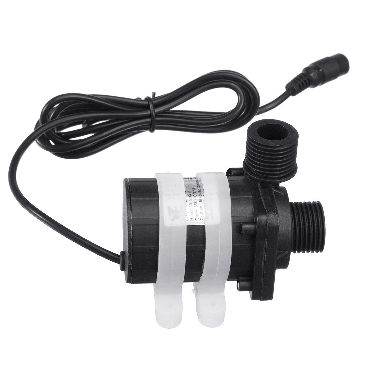 12V Brushless Water Pump 1/2 Centrifugal Peripheral For Aquarium Pond 32W With Adapter [Black]