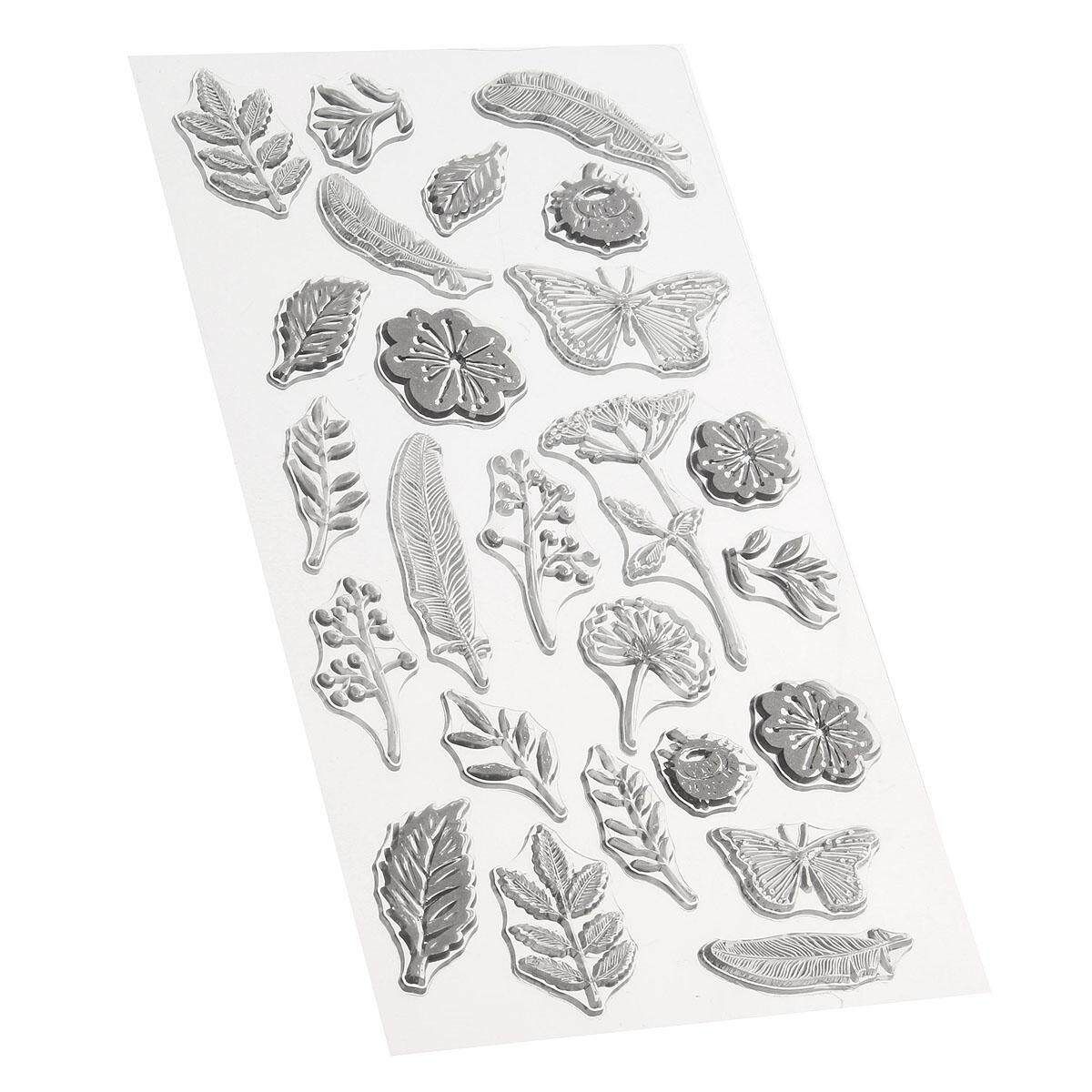 Flower Butterfly Transparent Clear Silicone Stamps For DIY Scrapbooking Kids Christmas Fun Decoration Supplies