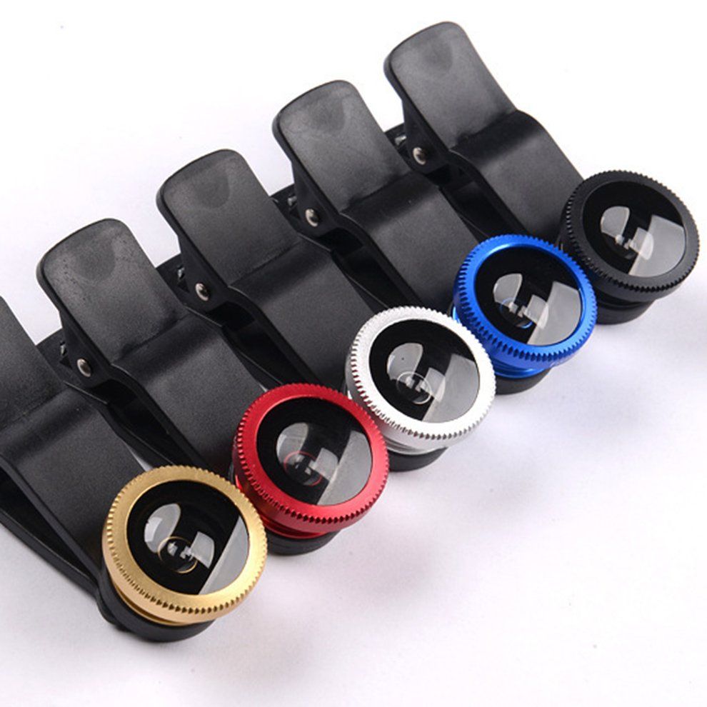 3 In 1 Fish Eye+Wide Angle+ro Clip On Camera Lens Set For Mobile Phone