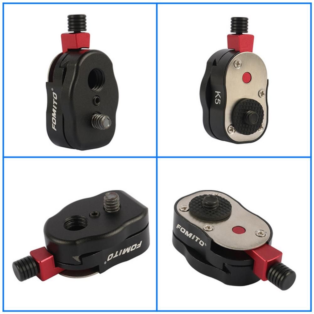 Mini Quick Release Plate With 3/8 Inch Screw Hole and & 1/4 Inch Screw for Monitors DSLR Cameras & Other Cameras
