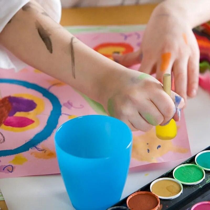 20 PCS Round Sponges Brush Set Kids Painting Tools - Sponge Painting Set DIY Painting Tools In 4 Sizes For Kids