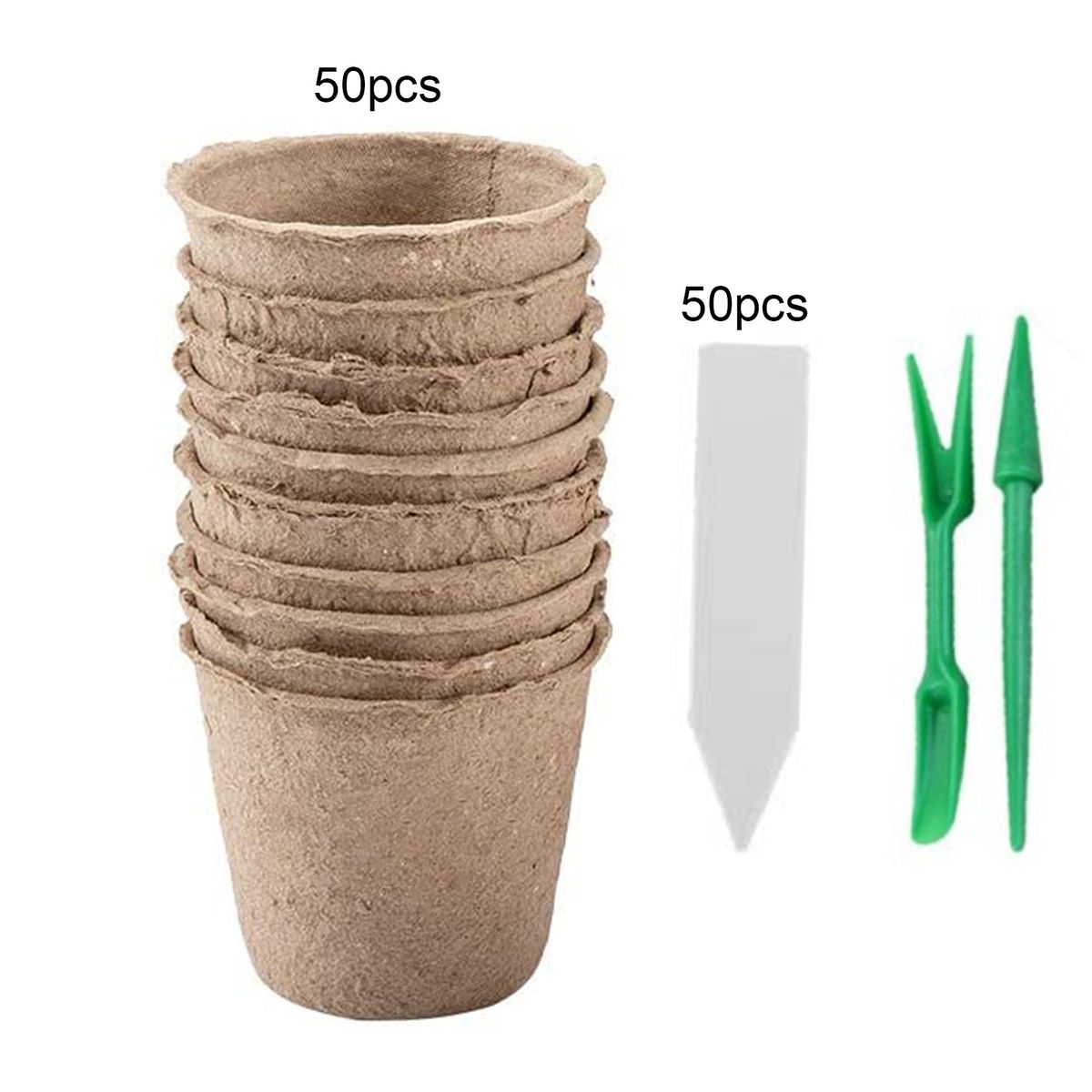 1 Set Plant Nursery Cup   Stable Good Absorption 50pcs