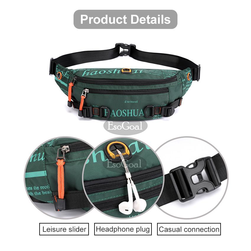 EsoGoal Men Pouch Waist Pack Crossbody Sling Shoulder Bag