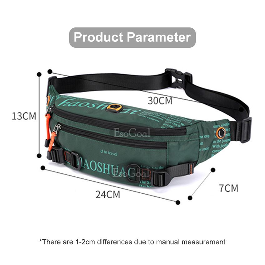 EsoGoal Men Pouch Waist Pack Crossbody Sling Shoulder Bag