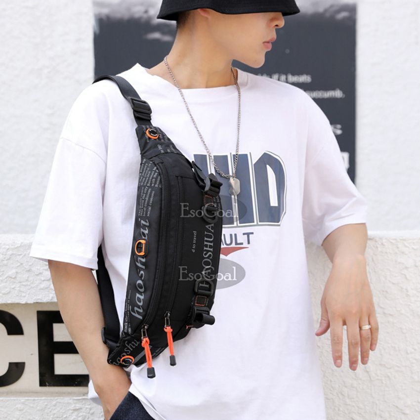 EsoGoal Men Pouch Waist Pack Crossbody Sling Shoulder Bag