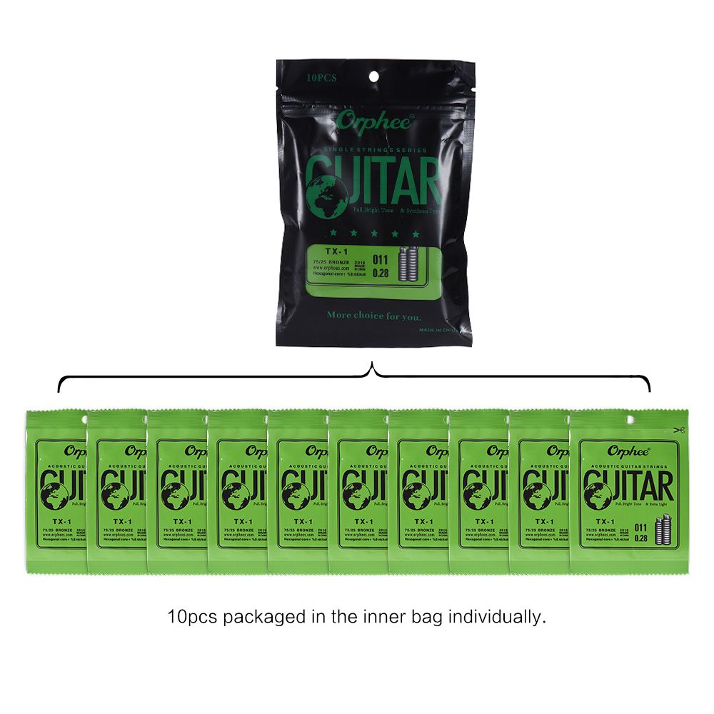 TX-1 Single String Replacement For Acoustic Folk