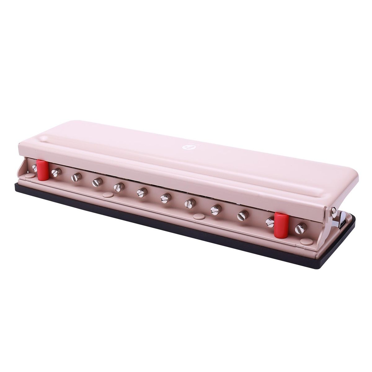 KW-triO Handheld DIY Mushroom 12 Holes Punch Puncher Paper Cutter with Ruler 6 Sheets Punch Capacity A4 / A5 / A7 / B5 for Office Home School Students Supplies