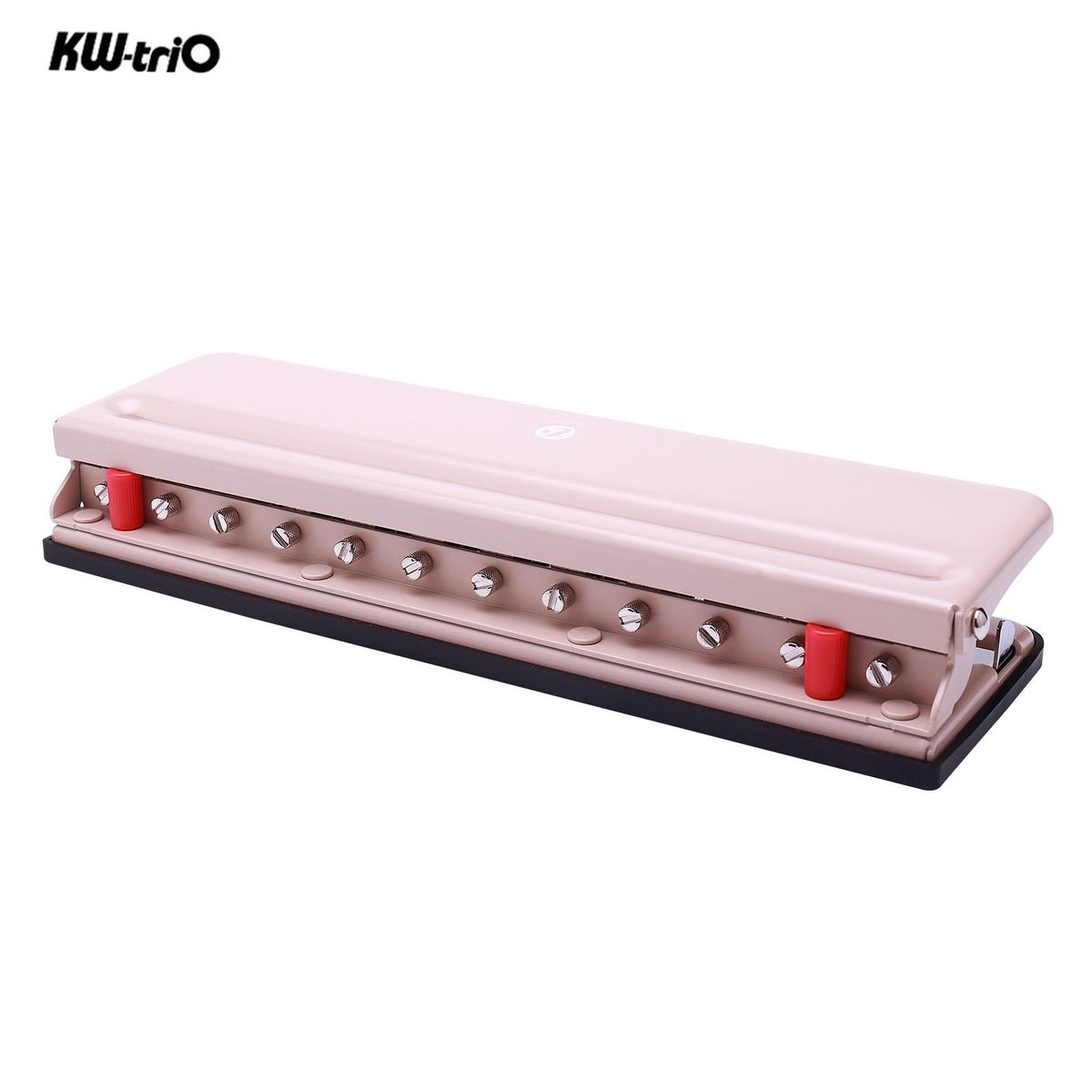 KW-triO Handheld DIY Mushroom 12 Holes Punch Puncher Paper Cutter with Ruler 6 Sheets Punch Capacity A4 / A5 / A7 / B5 for Office Home School Students Supplies