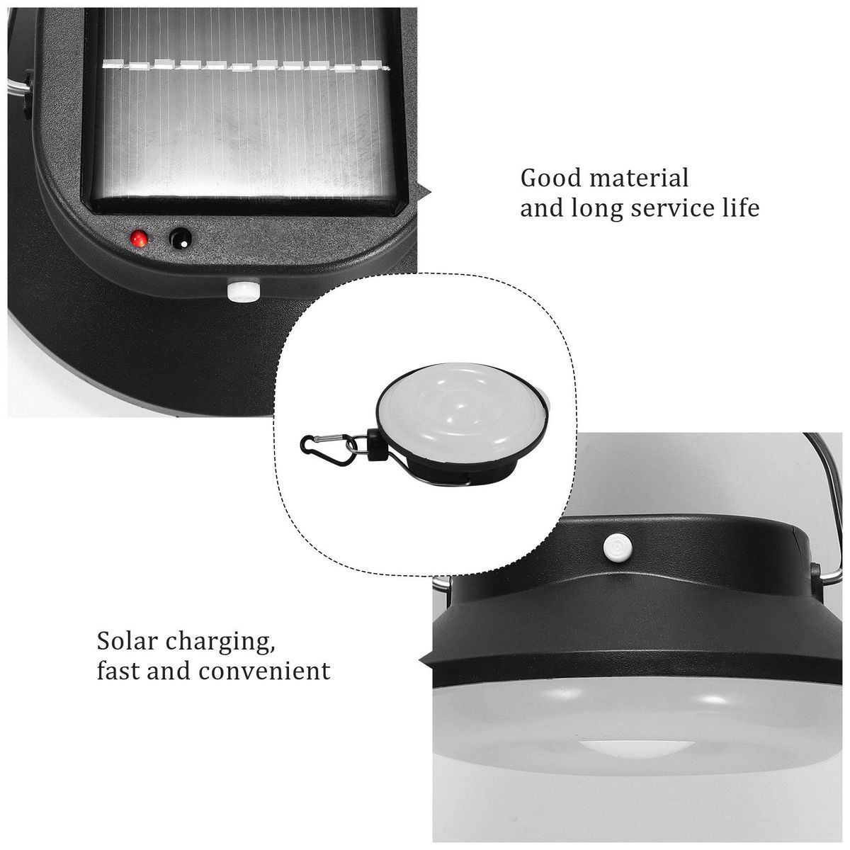 Solar Charging Led Tent Light Usb Charging Camping Light 28L